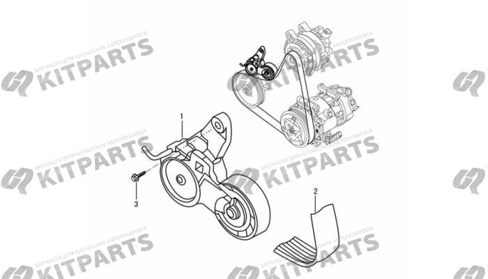 Ремень приводной и натяжитель Dong Feng