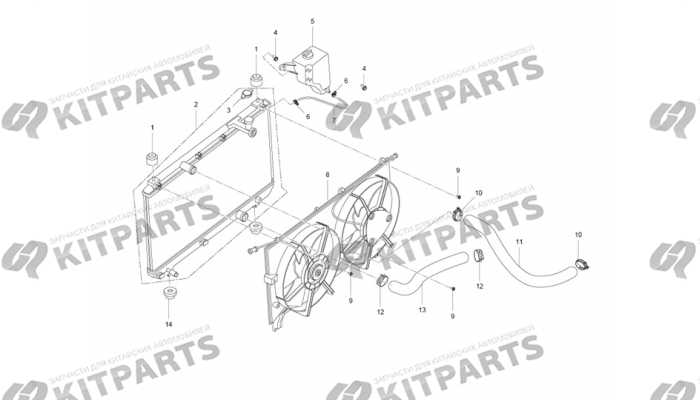 Радиатор охлаждения двигателя Lifan