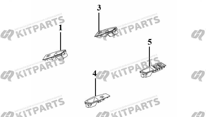 Кнопки стеклоподъемника Lifan