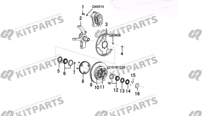 Поворотный кулак 2WD Haval