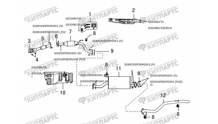 Выхлопная система Great Wall Hover H5